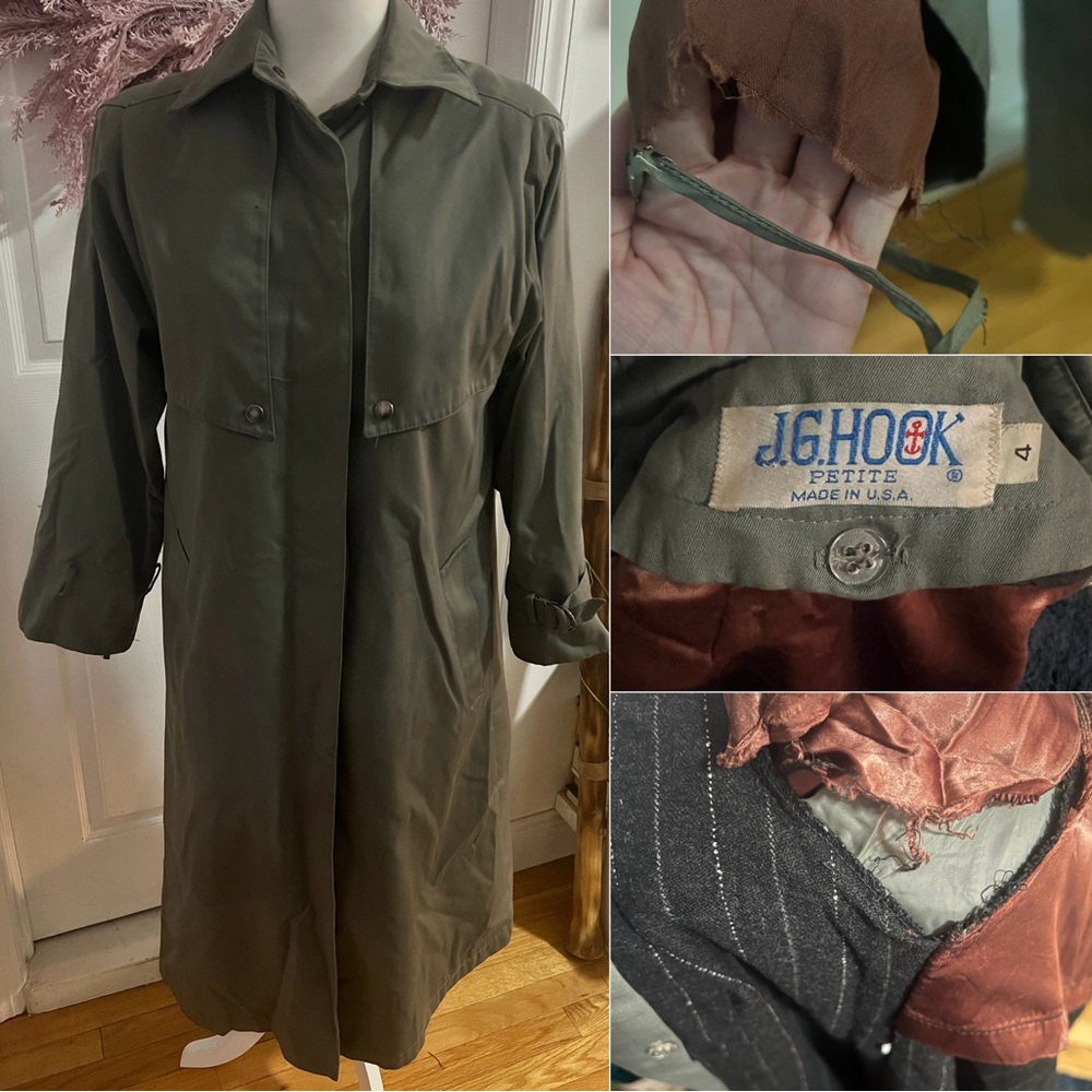 Vintage JG Hook Trench Coat
